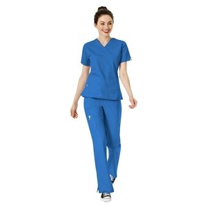 Scrub top and bottom set